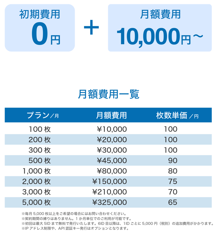 料金について 料金について