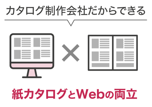 紙カタログとWEBの両立